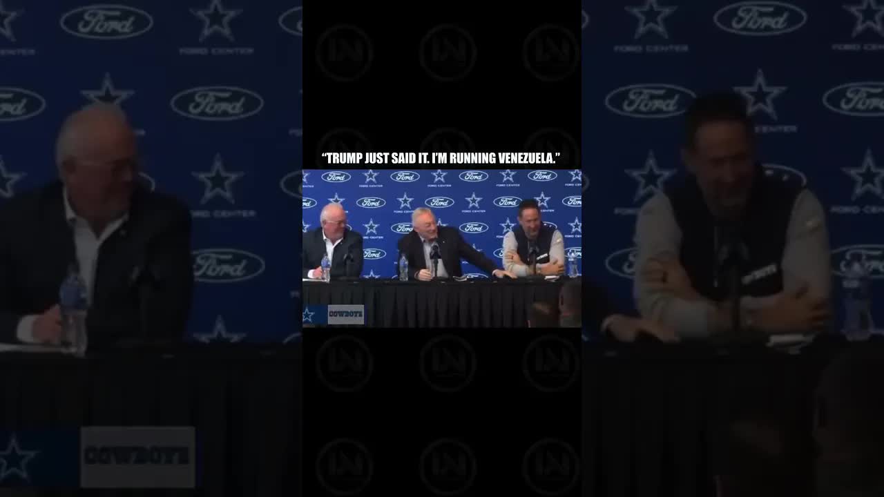 #Cowboys Jerry Said like “TRUMP JUST SAID IT. I’M RUNNING VENEZUELA.”