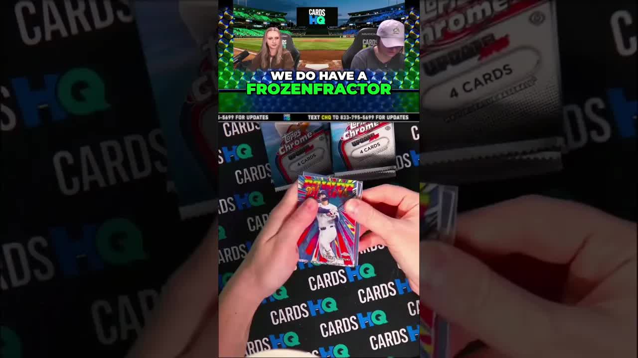 They pulled a FROZENFRACTOR of a rising MLB STAR 😱