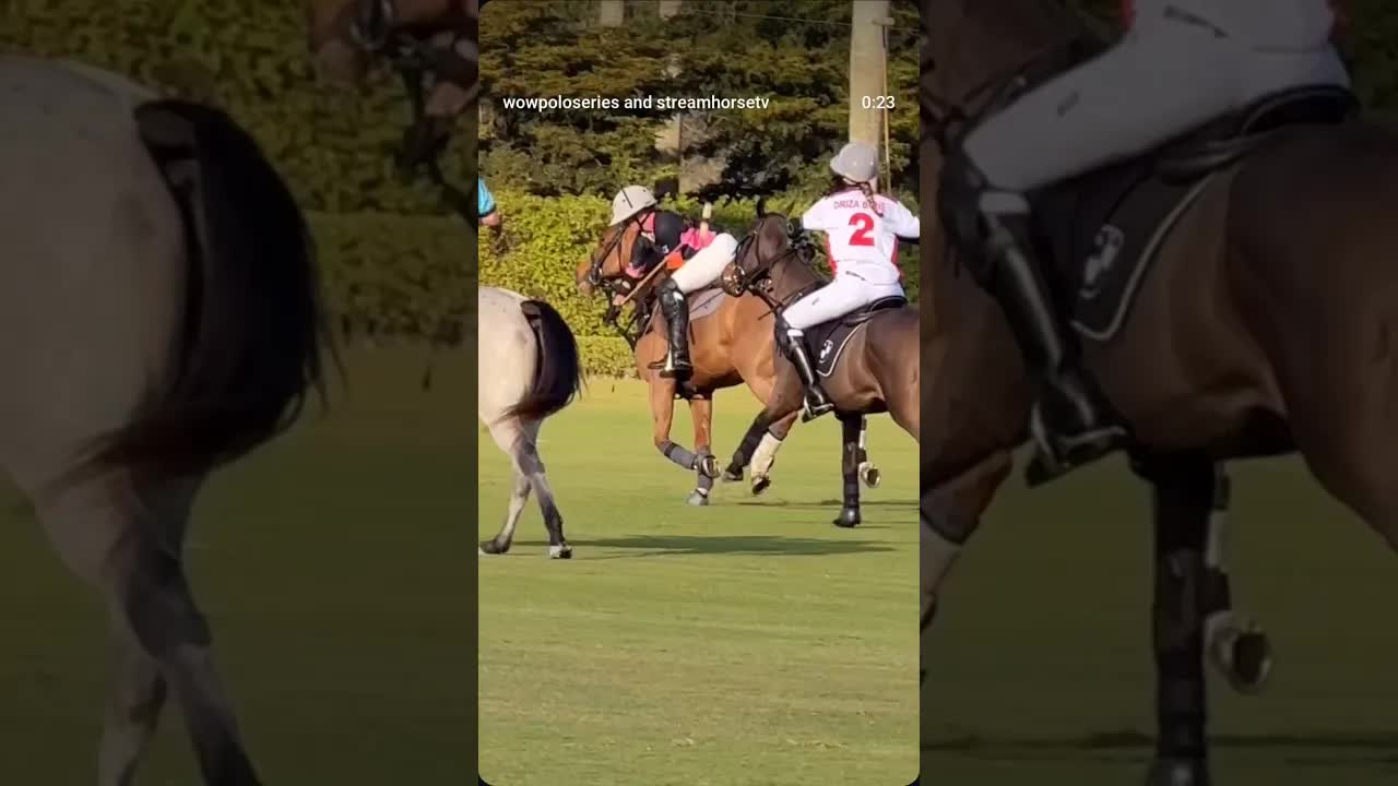 @summerkneece on MAGA grabbing the ball and scoring for the Sayra Polo Team.