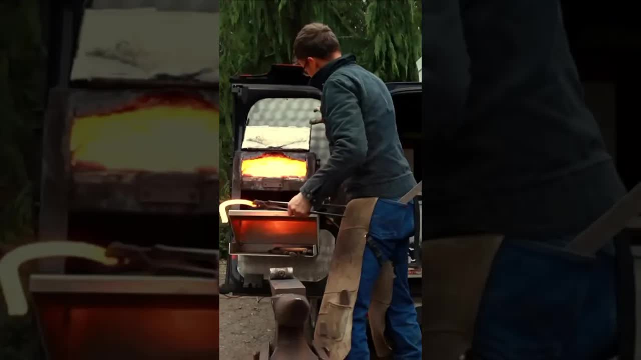 Take a break from scrolling & watch Principal Farrier Seth Noble works heat on a pair of shoes🔥🥰