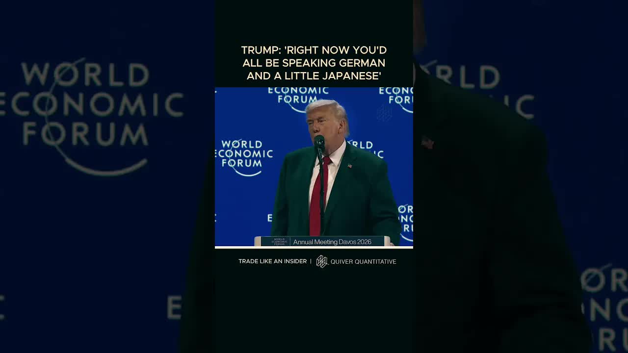 Trump Speaks at World Economic Forum in Davos