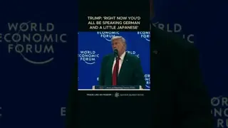 Trump Speaks at World Economic Forum in Davos