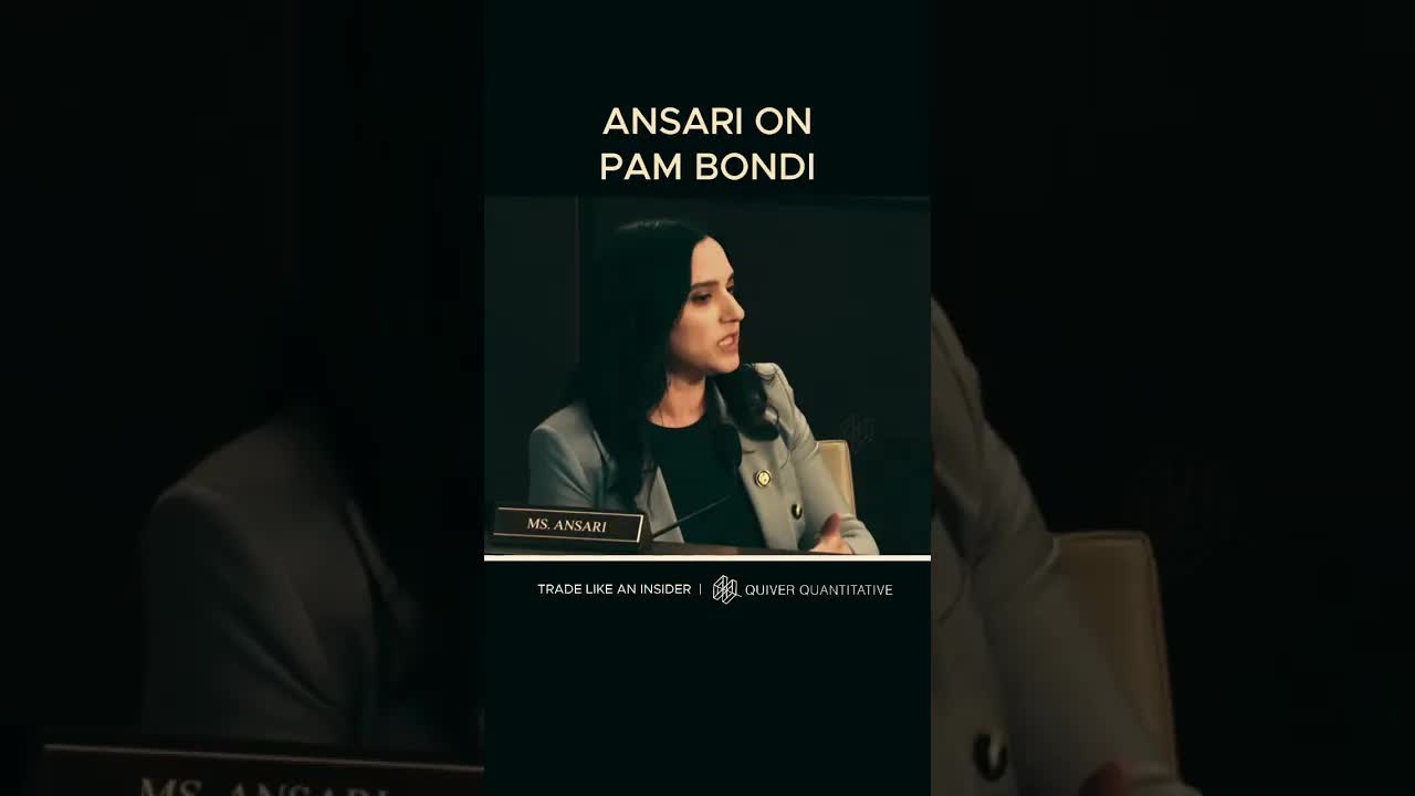 Rep. Ansari on Pam Bondi