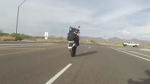 Skilled middleweight supersport wheelies