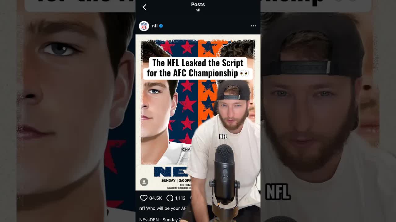 The AFC Championship Game Script ✍️