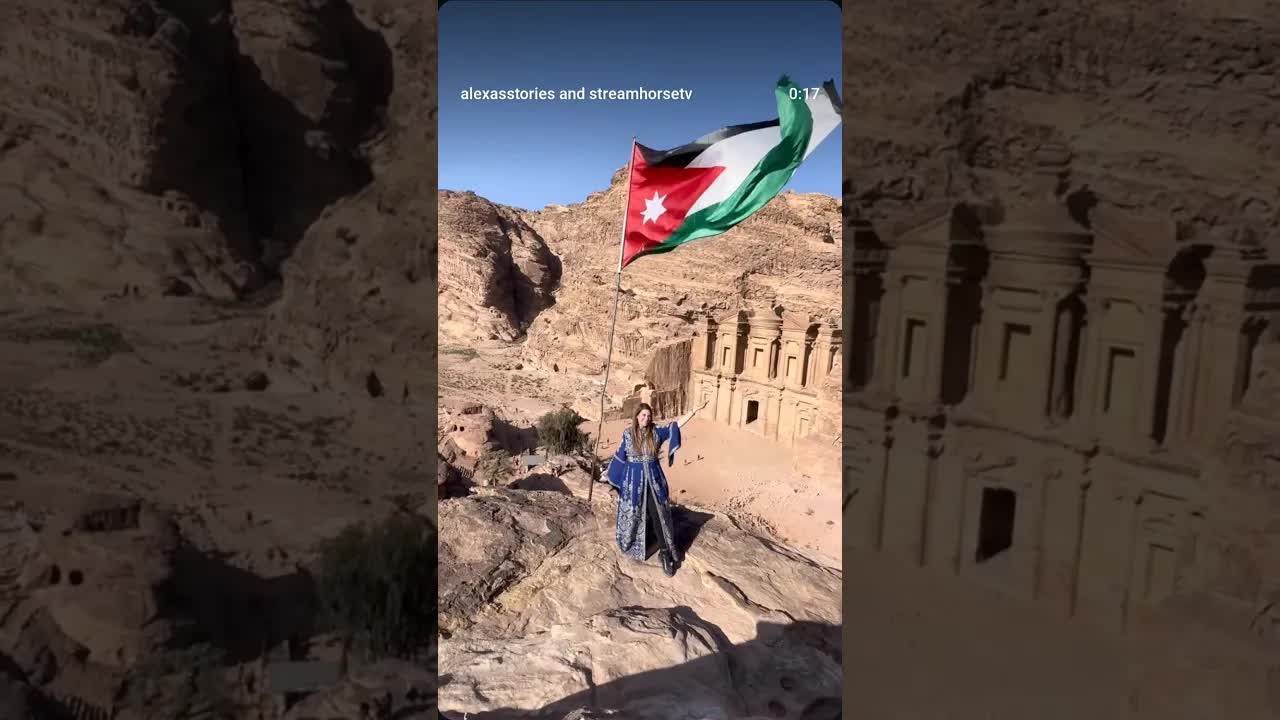 Beautiful Petra, sun & horses 🌞🇯🇴🐎