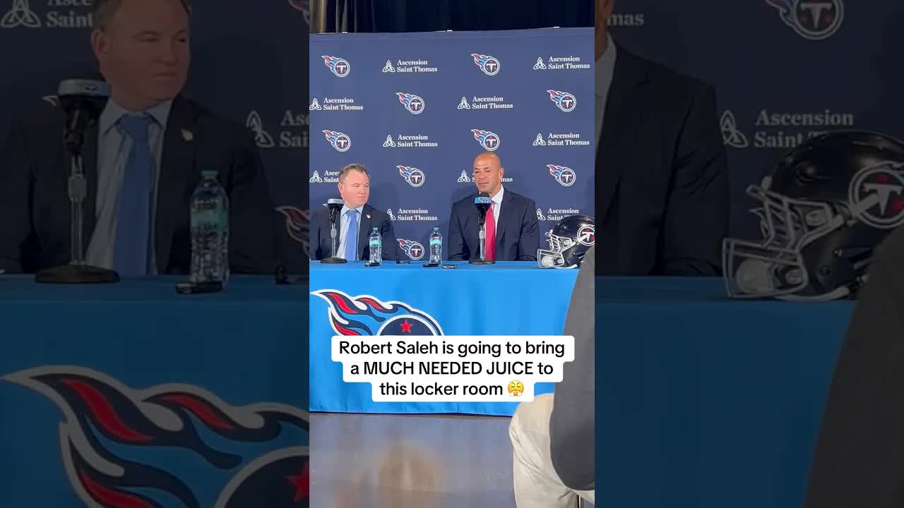 Ready to run through a wall with Robert Saleh already 🔥 #shorts #titans #titanup #nashville