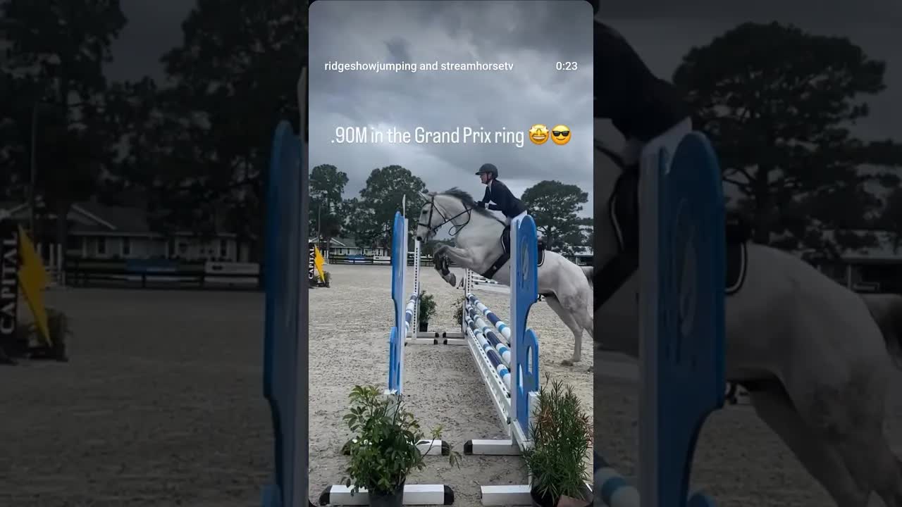 First horse on course: Casper Polt 👻 and Logan Baker popping around the .90Ms this morning