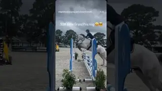 First horse on course: Casper Polt 👻 and Logan Baker popping around the .90Ms this morning