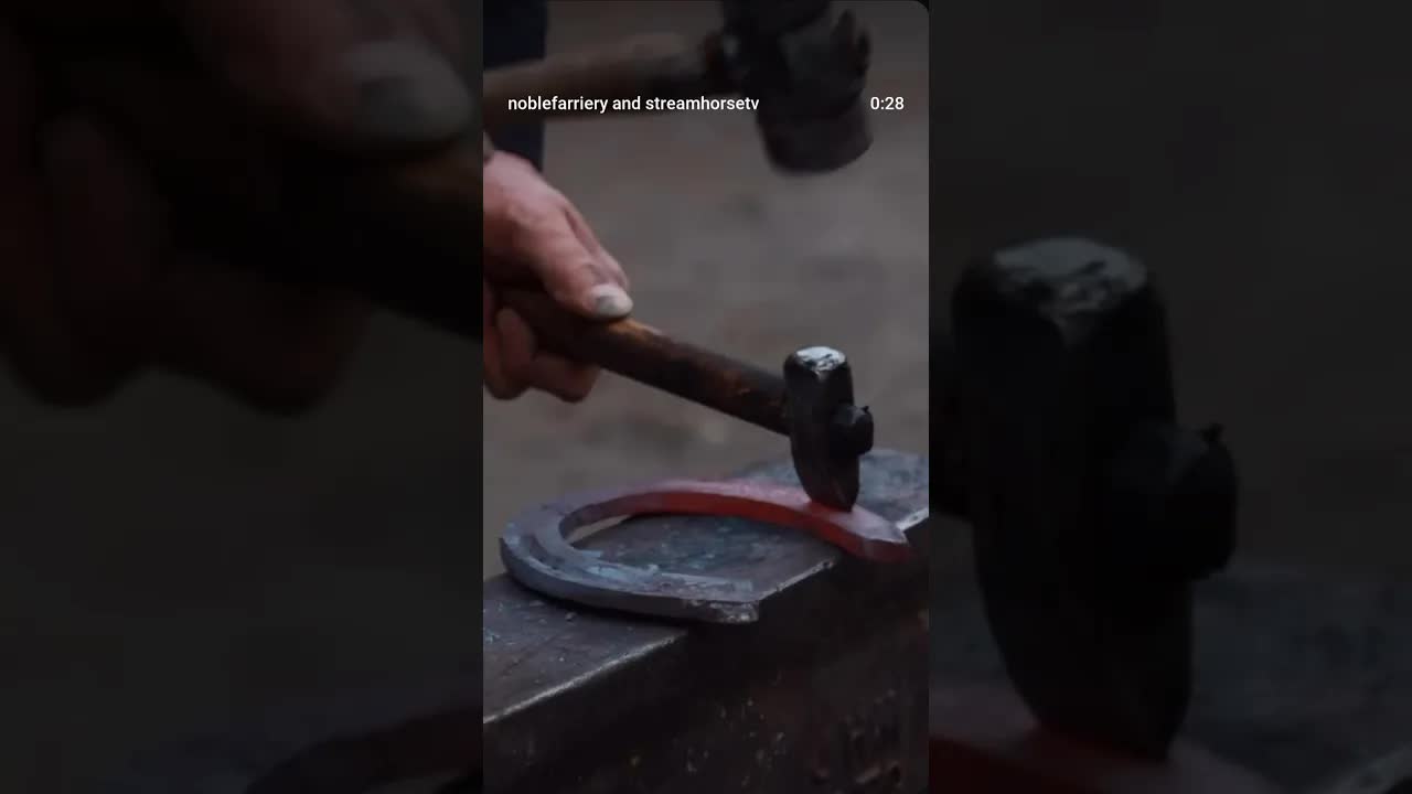 The art of shaping metal, the precision of a farrier’s hand.