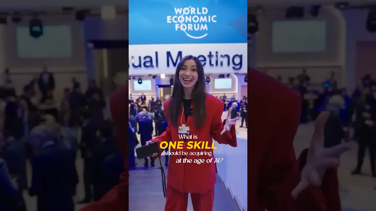 I Asked 100 Leaders at @wef: What Skill Beats AI?