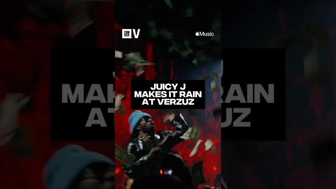 Juicy J makes it rain at #VERZUZ