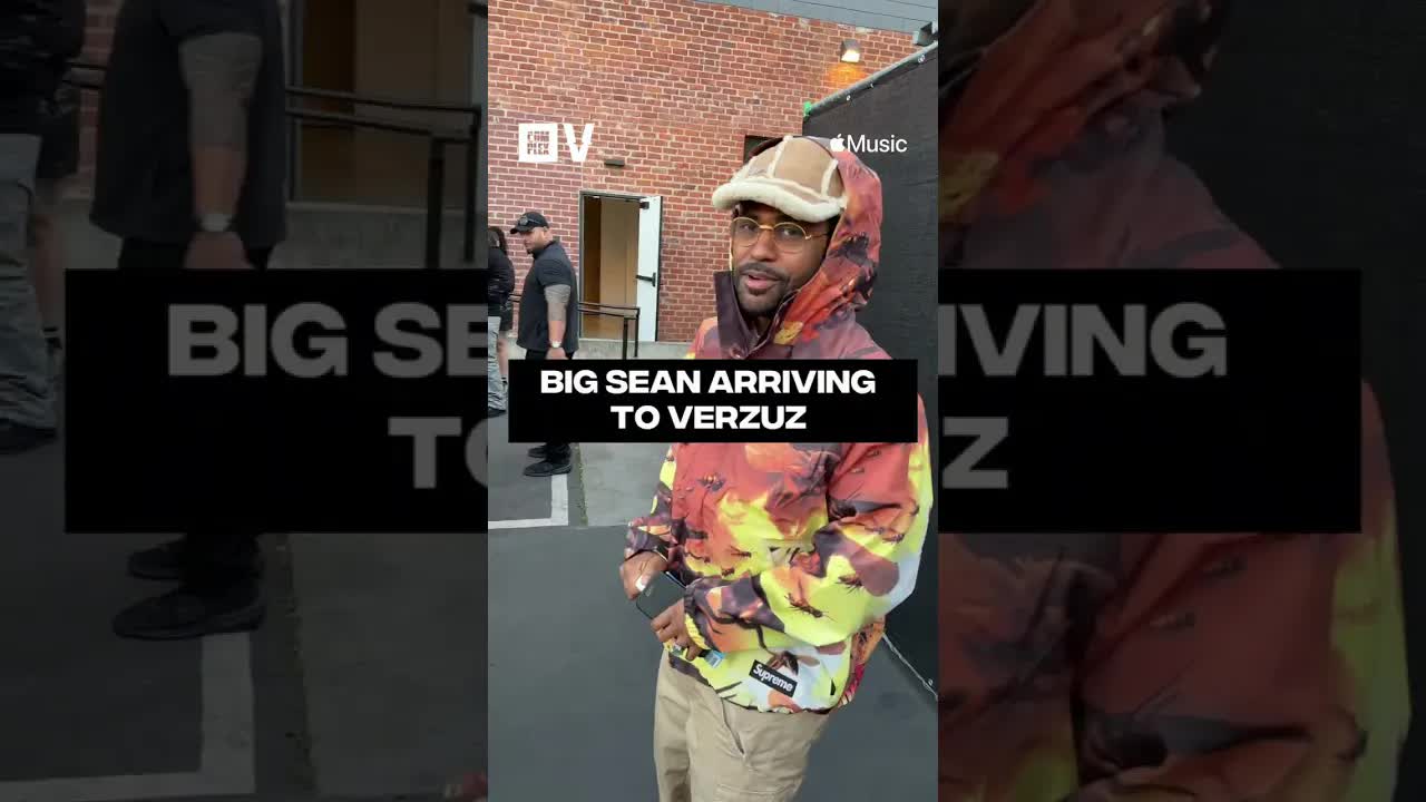 Big Sean arrives at #VERZUZ