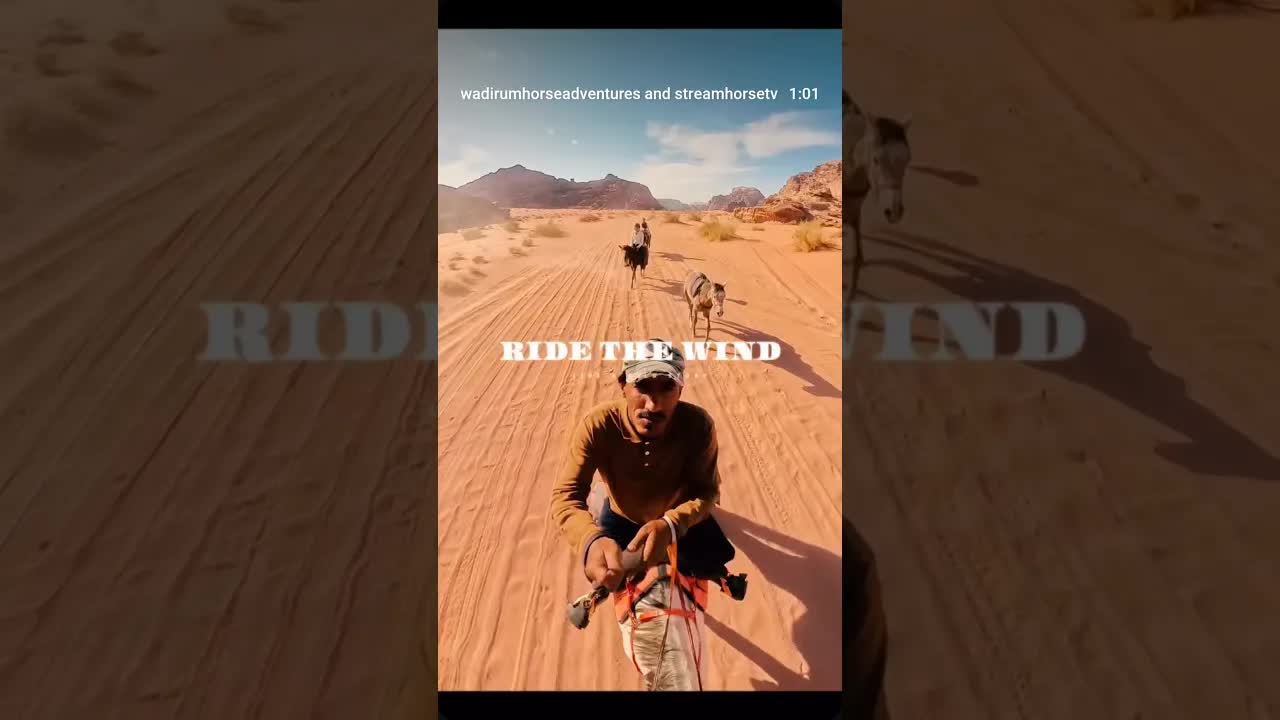 Ride the wind. Just you, the horse, and the desert. You’re welcome to ride with us.