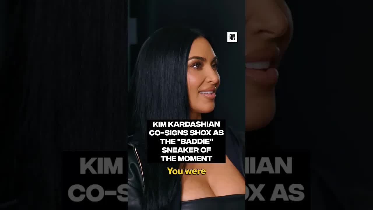 Kim Kardashian co-signs Shox as the "baddie" sneaker of the moment #SneakerShopping