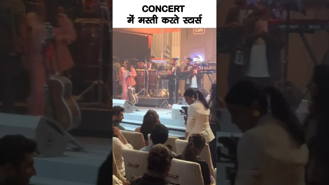 Concert me masti karte stars #bollywood #concert #shortsvideo