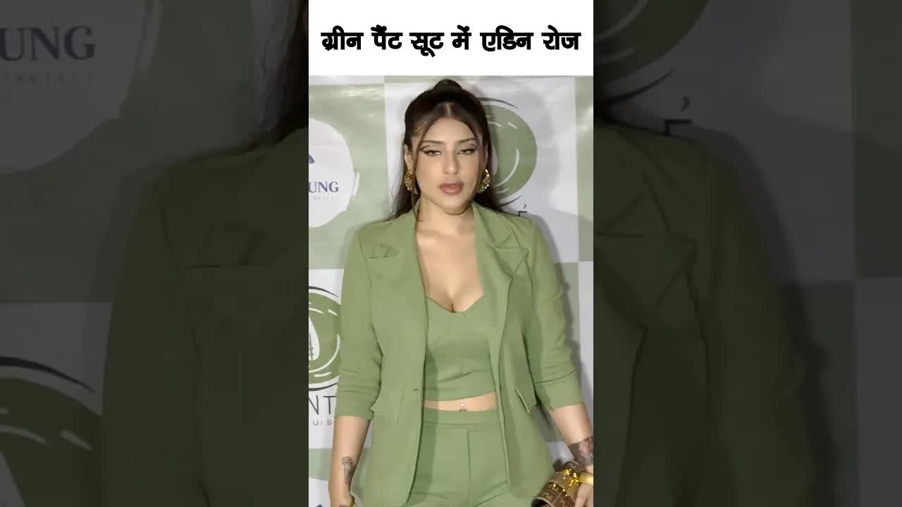 Edin Rose green pant suit look #bollywood #edinrose #shortsvideo
