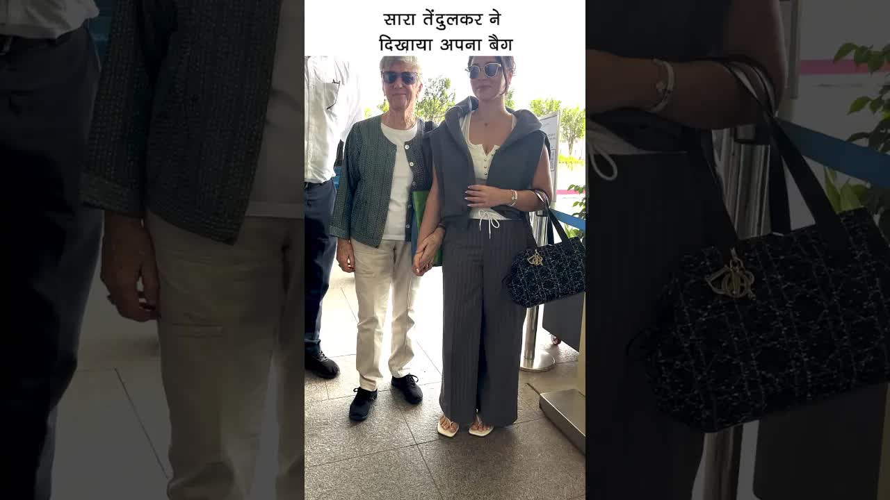 Sara Tendulkar flaunts her bag #bollywood #saratendulkar #shortsvideo