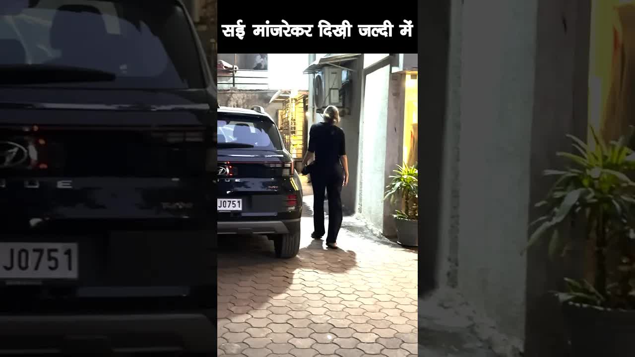 saiee Manjrekar black look #bollywood #saieemmanjrekar #shortsvideo