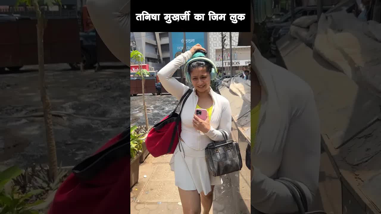 Tanisha Mukherjee gym look #bollywood #tanishamukherjee #shortsvideo