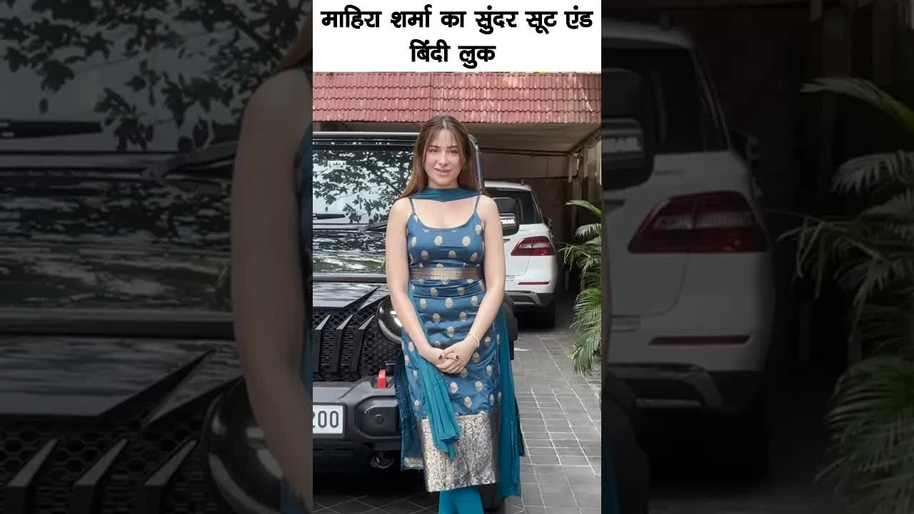 Mahira sharma beautiful suit and bindi look #bollywood #mahirasharma #shortsvideo