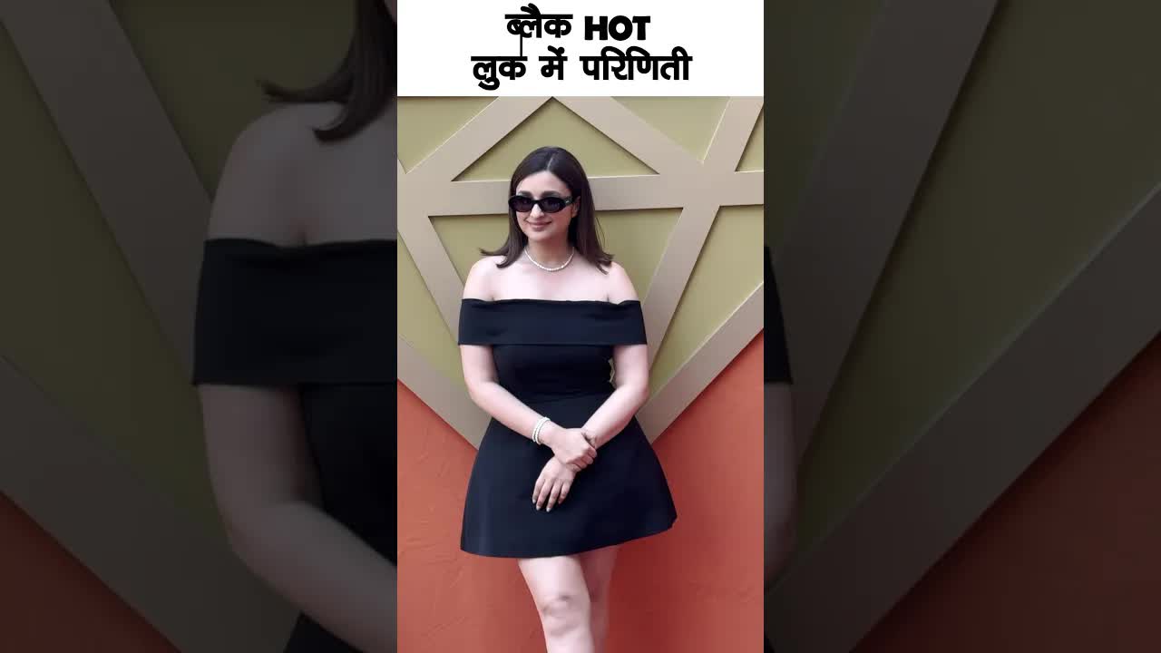 Parineeti black hot look #bollywood #parineetichopra #shortsvideo