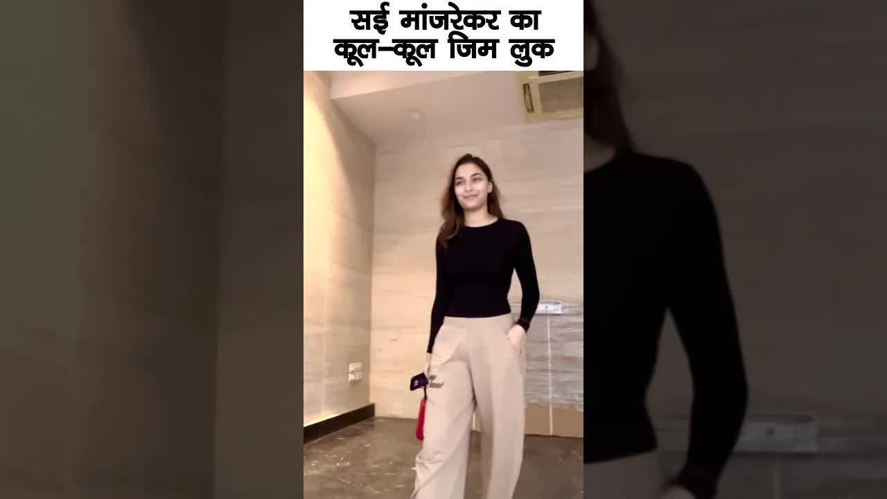 Sai manjrekar cool gym look #bollywood #saimanjrekar #shortsvideo