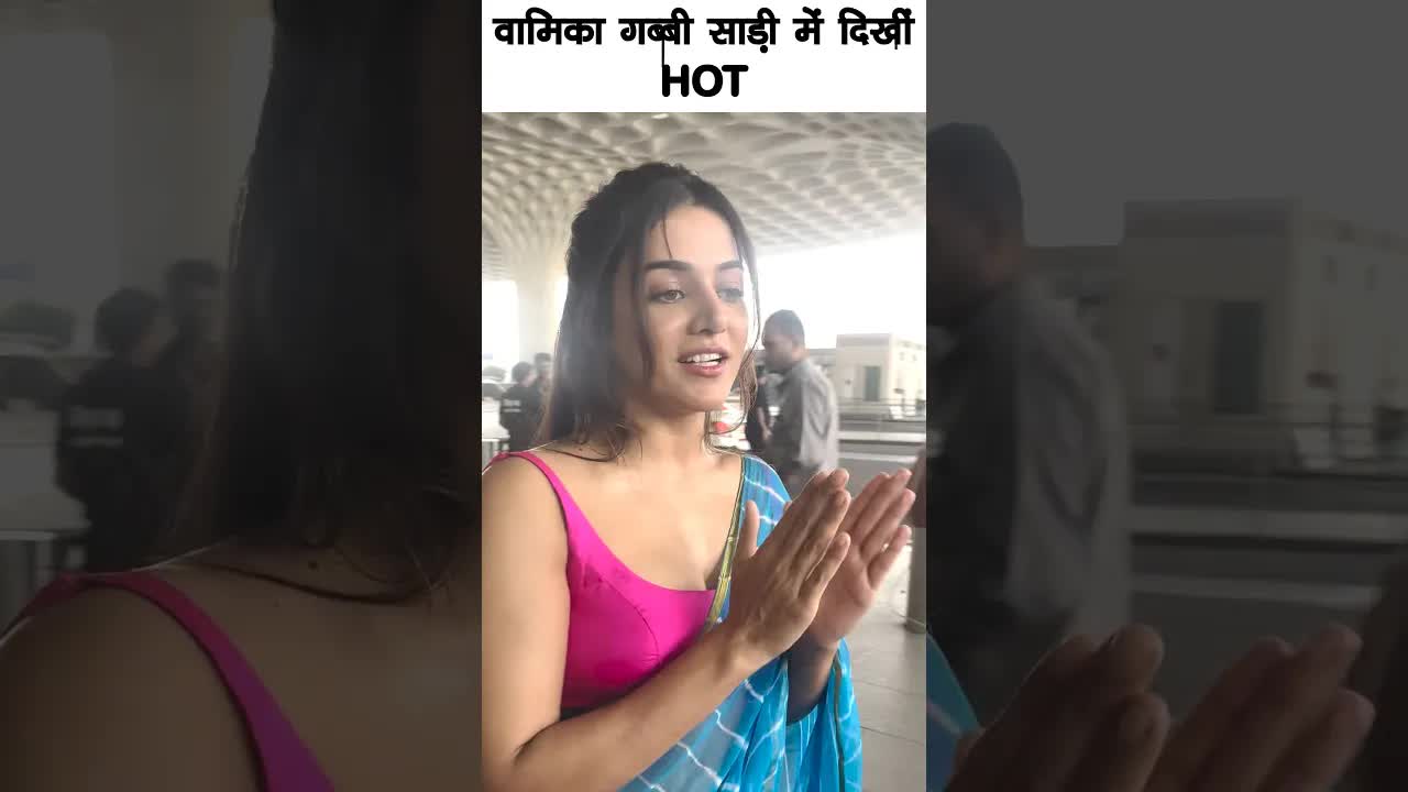 Wamiqa Gabbi saree look #bollywood #wamiqagabbi #shortsvideo