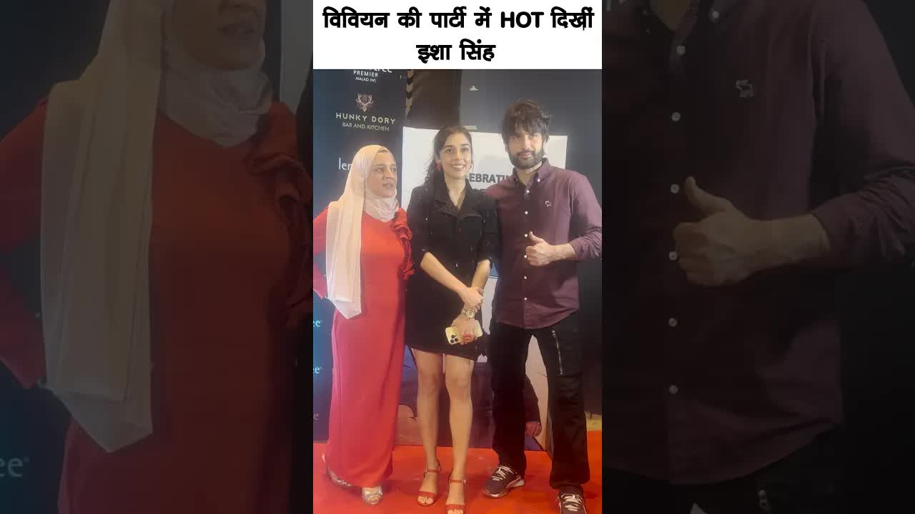 Isha singh in vivian's party #bollywood #viviandsena #shortvideo