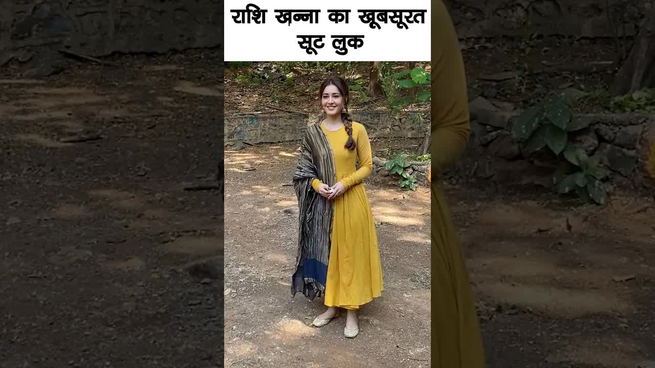 Rashi Khanna's suit look #bollywood #rashikhanna #shorts