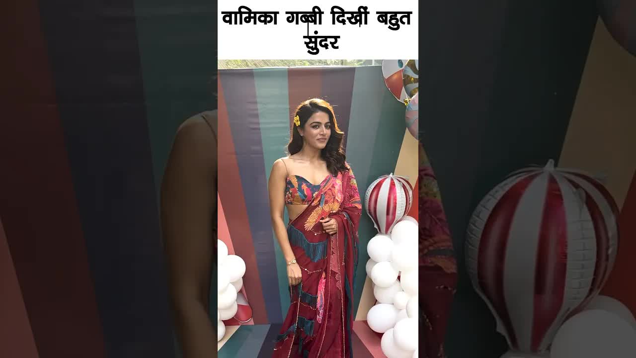 Vamika's saare look wow #bollywood #vamika #shorts