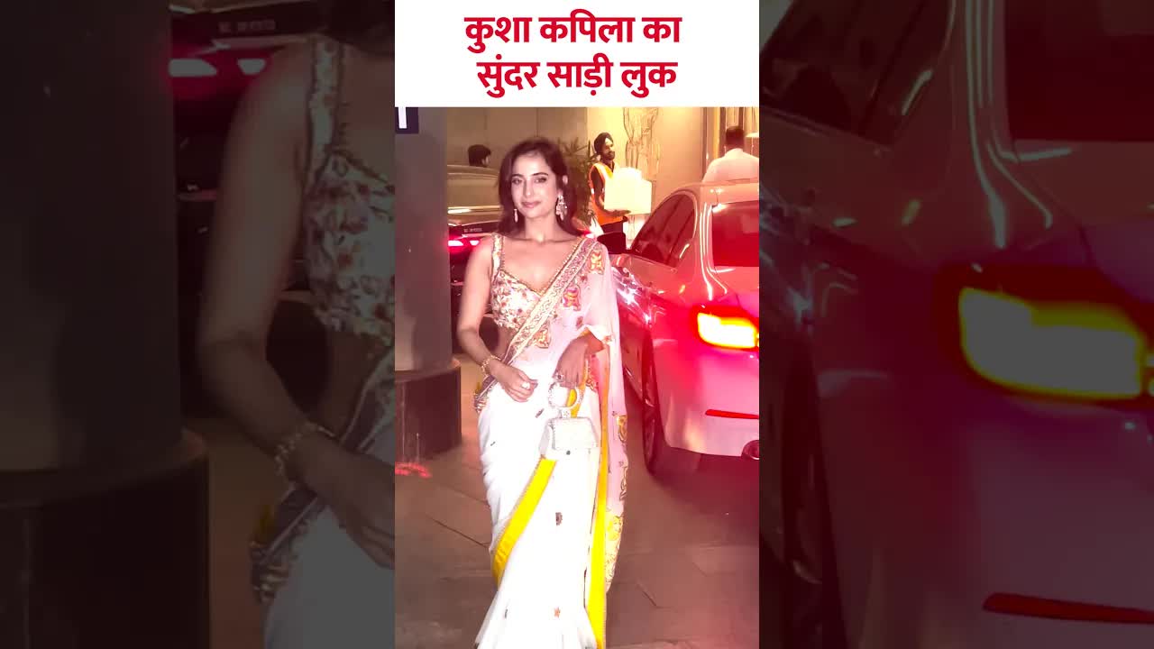 Kusha kapila's best saare look #bollywood #kushakapila #shorts