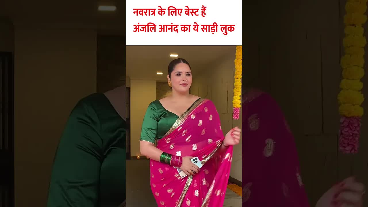Navratri par Anjali Ka best look #bollywood #navratri #shorts