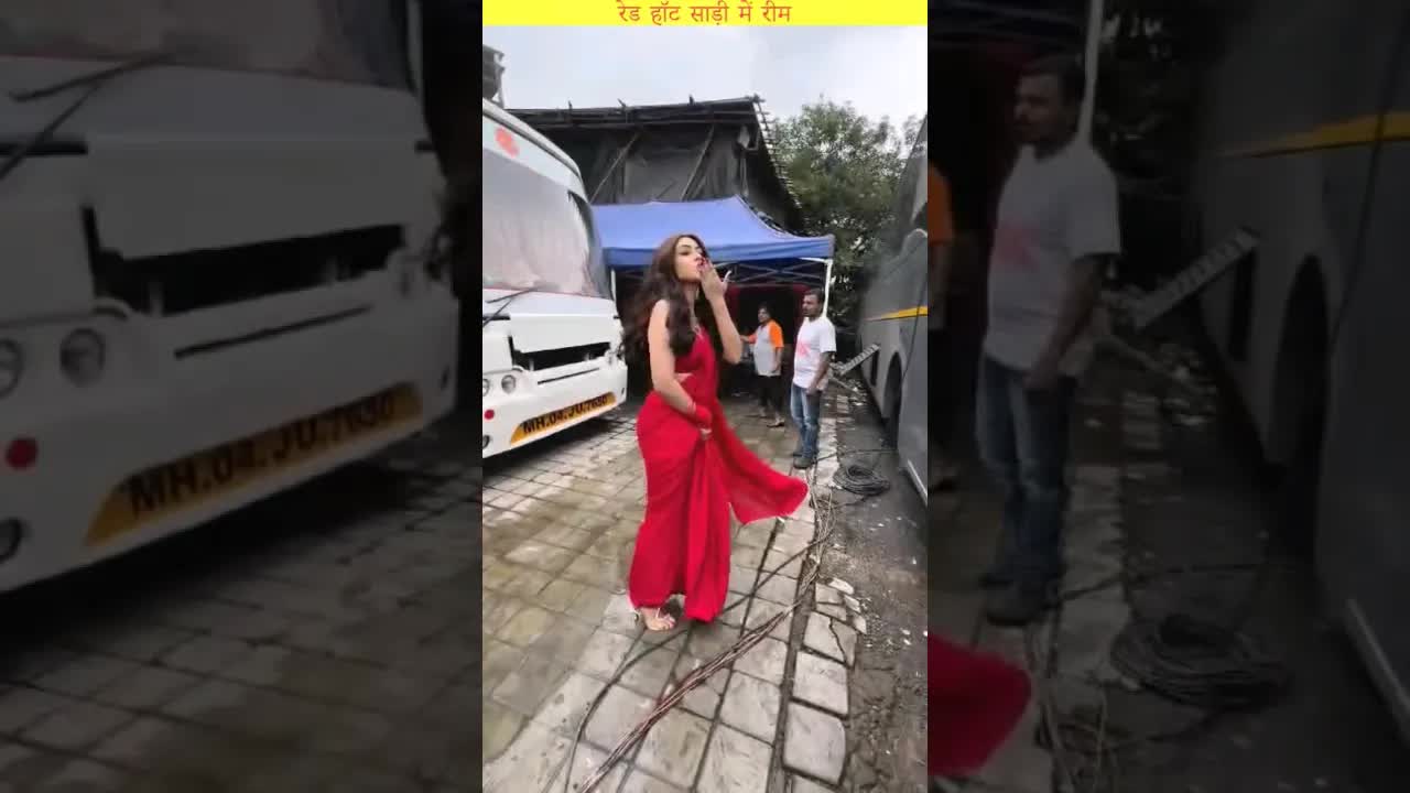 Reem in Red Saree #tvpersonality #shorts