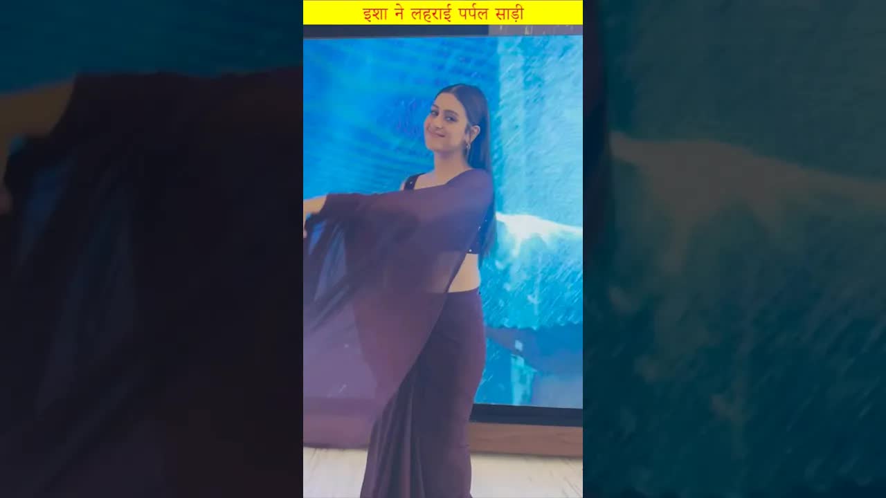 Isha Malviya in Saree#ishamalviya #shorts