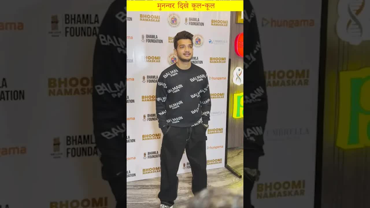 Munawar's cool look #munawarfaruqui #shorts
