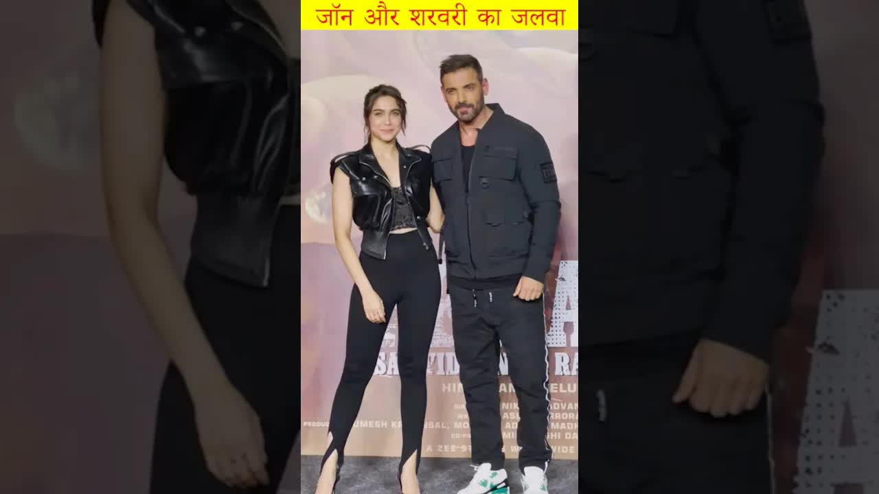John & Sharvari pramote Vedaa #shorts #bollywood