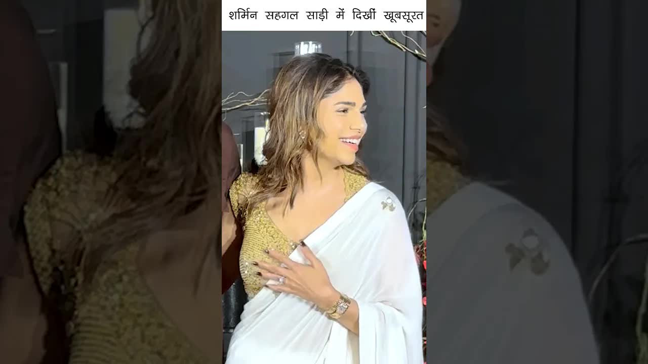 Heeramandi's Sharmin in sari #heeramandi #sharminsegal #shorts