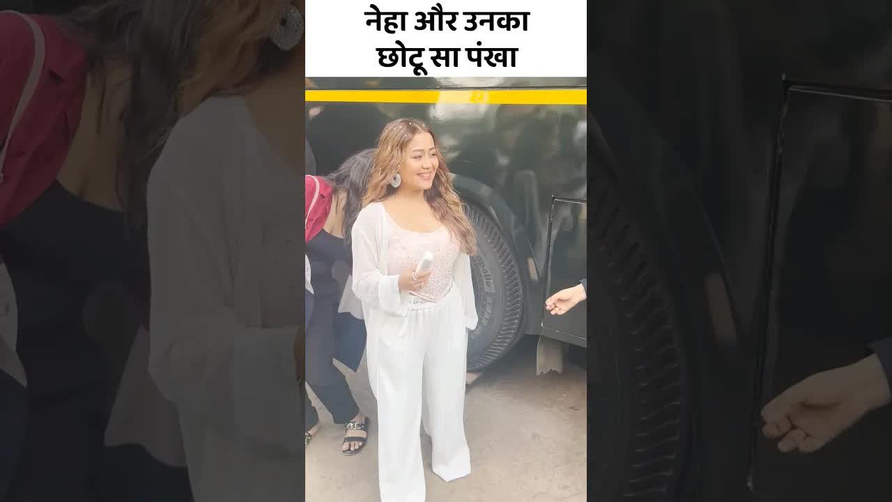 Neha with short fan #nehakakkar #shorts
