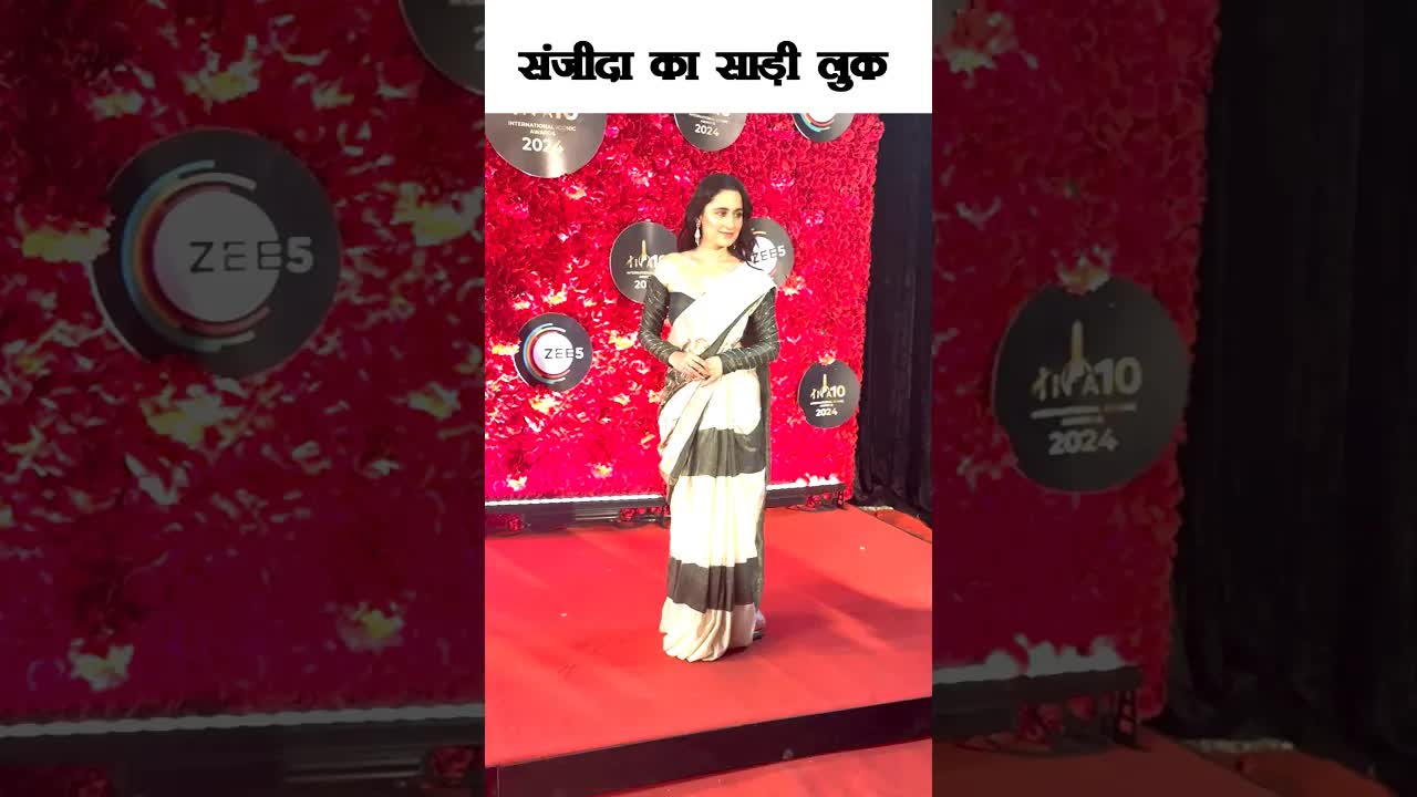 Sanjeetan's saree look #heeramandi #shorts