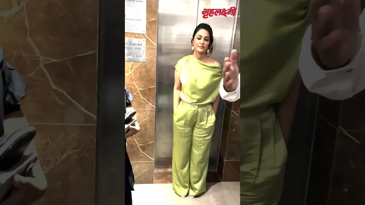 Hina Khan looks fab at The Kaya Clinics #grehlakshmi #hinakhan #shorts