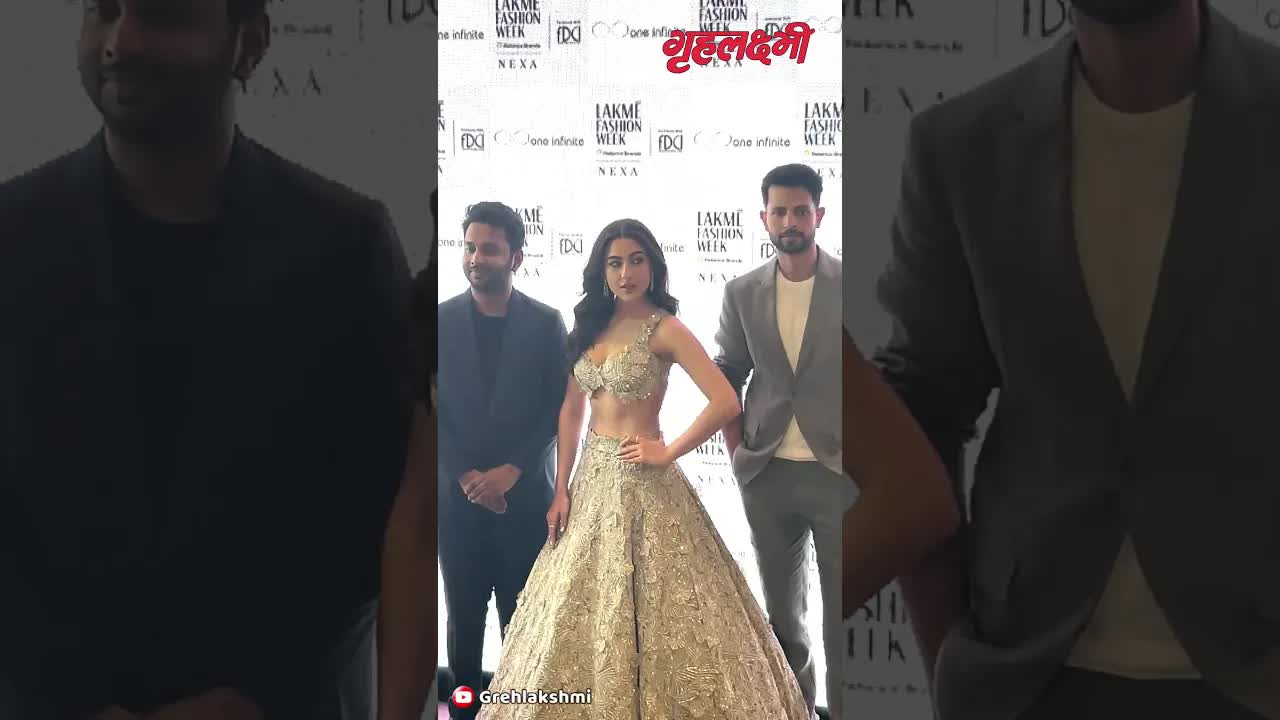 Sara Ali Khan's look at Lakme Fashion Week #grehlakshmi #saraalikhan #shorts