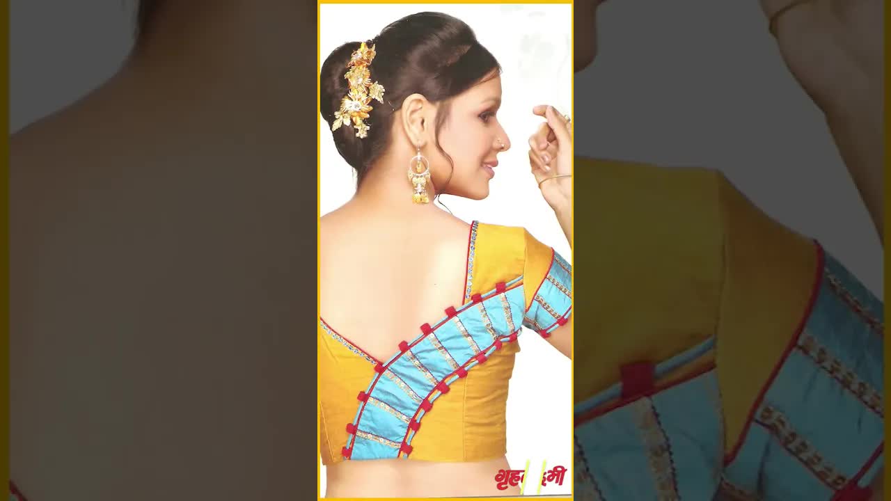Blouse designs back side | Latest blouse designs 2023 | Grehlakhsmi #blousedesign