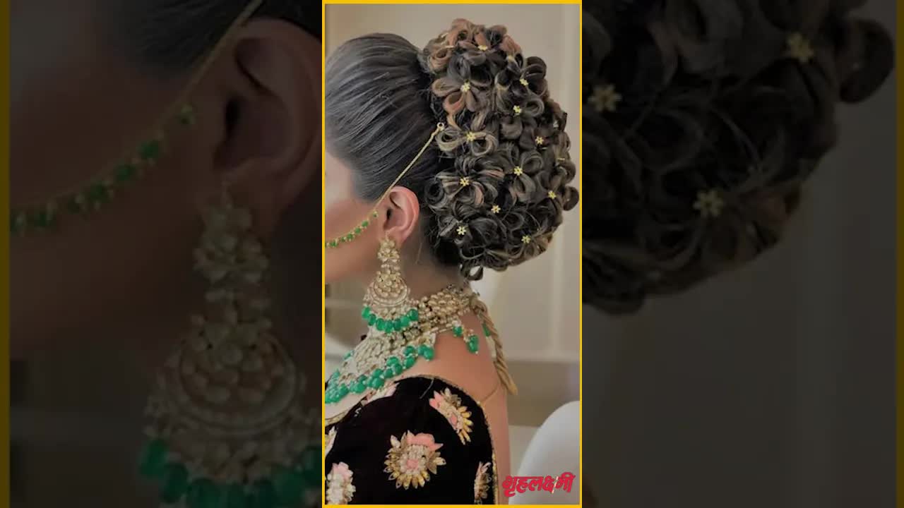 Bridal Juda style | Hairstyle for bride | Grehlakshmi #bridaljudahairstyle