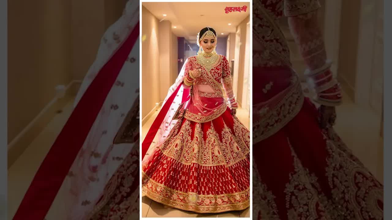 Bridal Lehenga Haul | Lehenga short video | Grehlakshmi #lehengahaul #lehengaposes