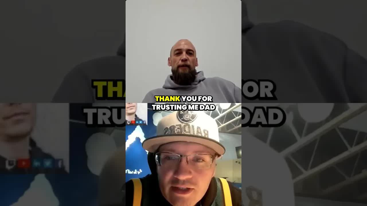 Entrepreneur thanks his mom, dad and 18-year-old son