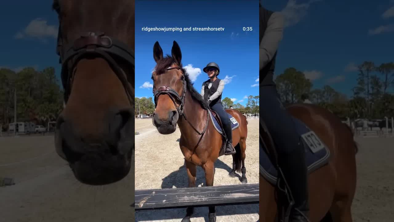 Valentine Donzé’s first time at The Ridge from @lecurie.ec 🐎 which means The Barn in French! 🇫🇷