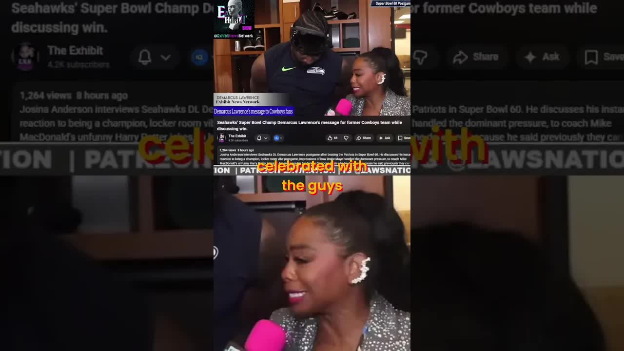 Super Bowl Champ Demarcus Lawrence's WILD Celebration Secret! #shorts