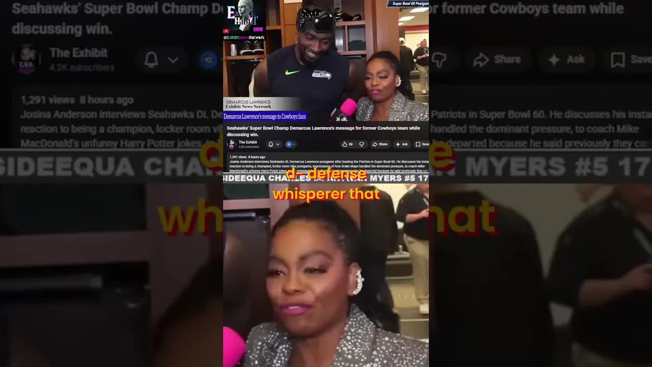 Super Bowl 60: Lawrence breaks down dominant defense & Maye's grit! #shorts