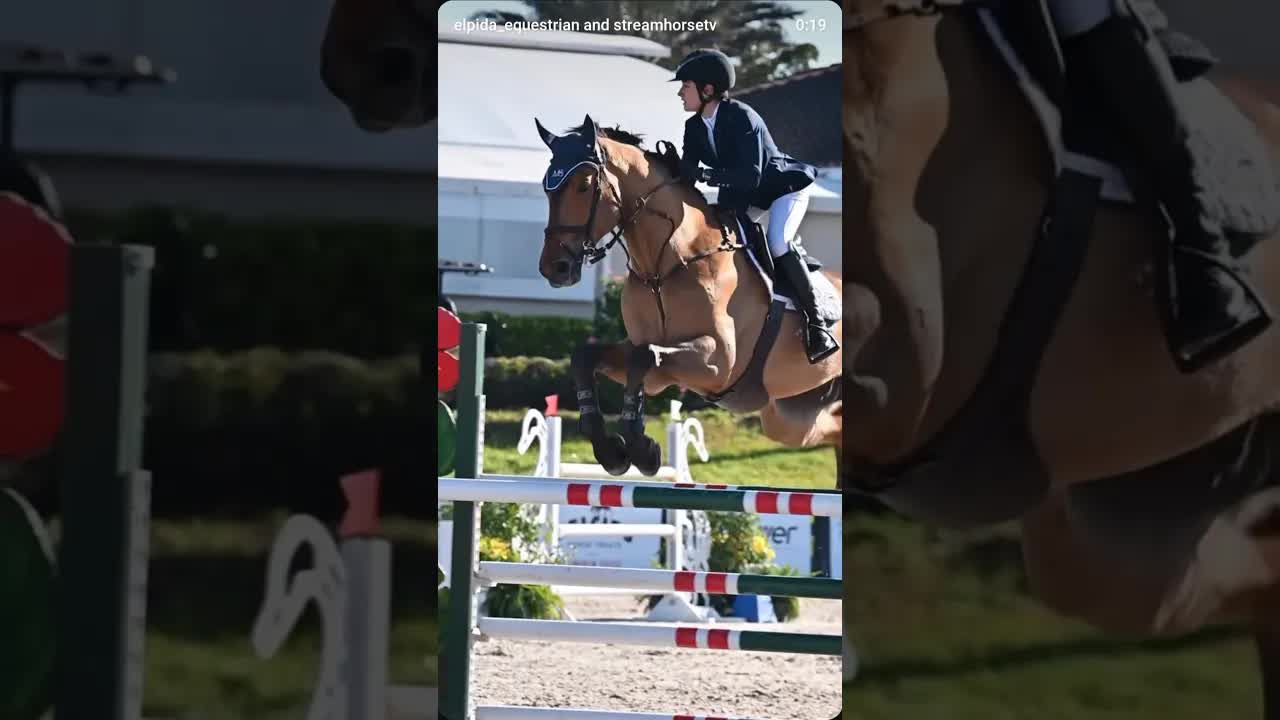 That double clear, take the lead feeling 🤩🐎🤩 thank you Valdes 💙💙💙💙